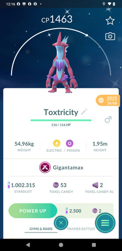 Shiny gigantamax toxtricity - shiny,