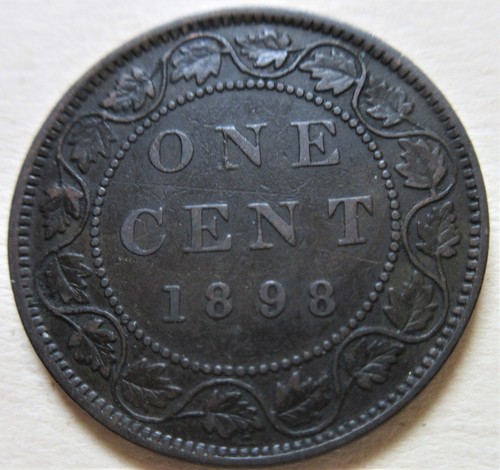 1898 canada large cent coin - canada,