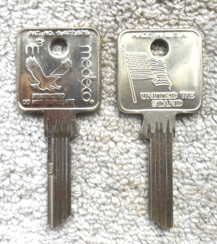 Chiave medeco vuota in - vuota.,