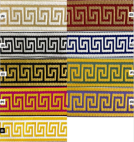 Nastro tessuto jacquard chiave